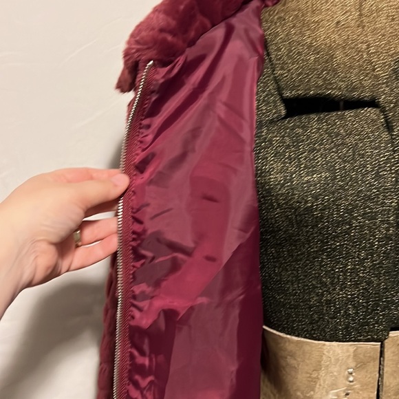 BAND OF THE FREE VAL FAUX FUR CHEVRON JACKET MEDIUM - Picture 7 of 16